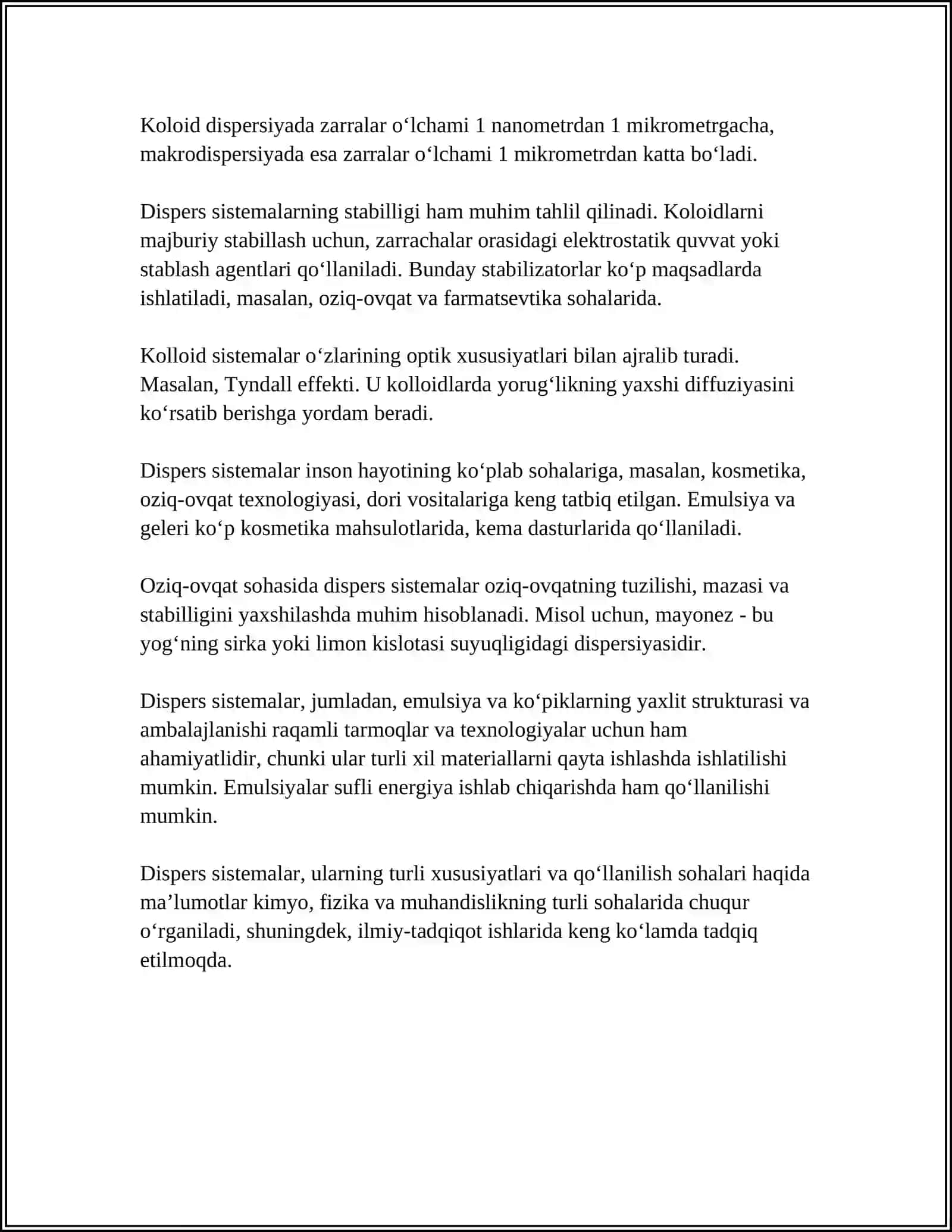 DISPERS SISTEMALAR 4