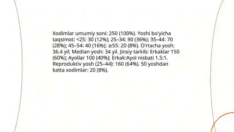 Tashkilotning inson resurslarini son va sifat jihatdan tahlil qilish 4