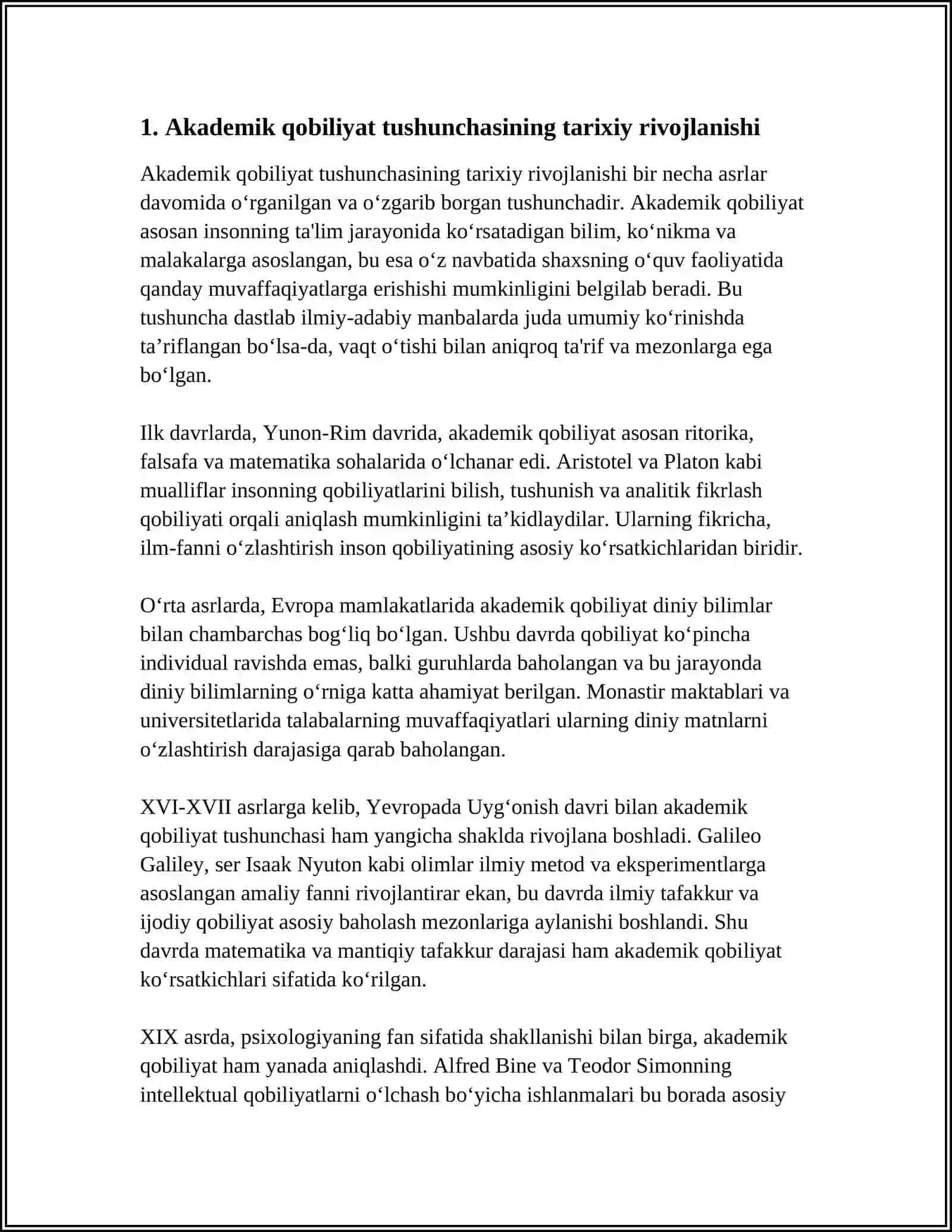 AKADEMIK QOBILIYAT MUAMOSINING RETROSPEKTIV TAHLILI 4
