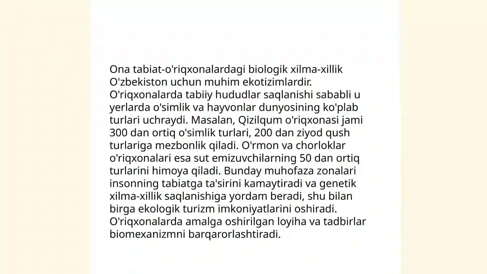 Ona tabiat-qo'riqxona.Intervyu olish va intervyu berish qoidalari 4