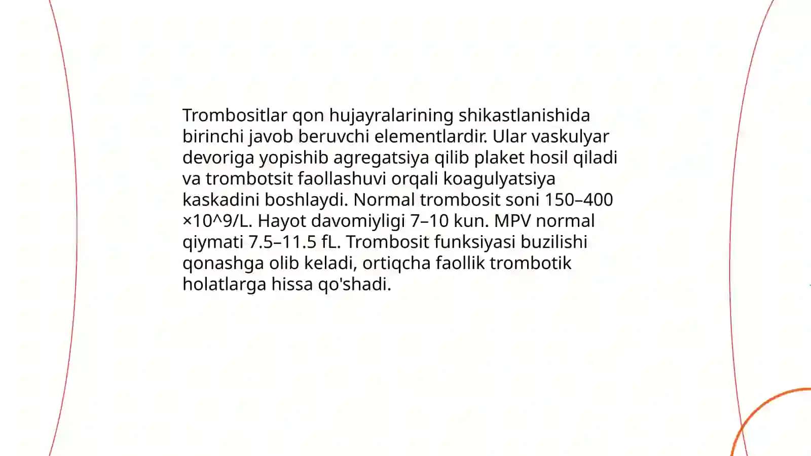Gemostaz sistemasining skrining testlari 4