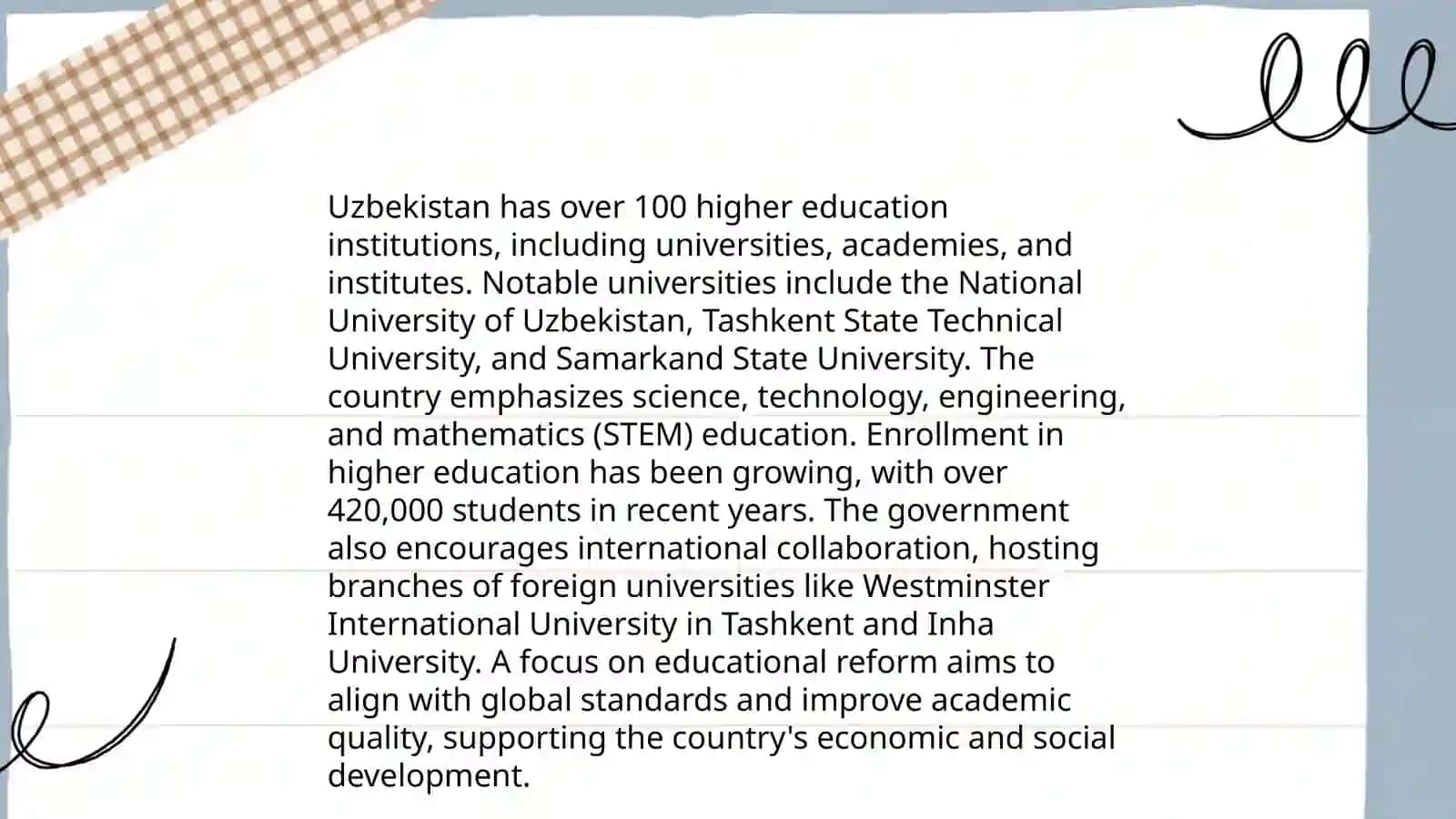 Education System Structure in Uzbekistan 4