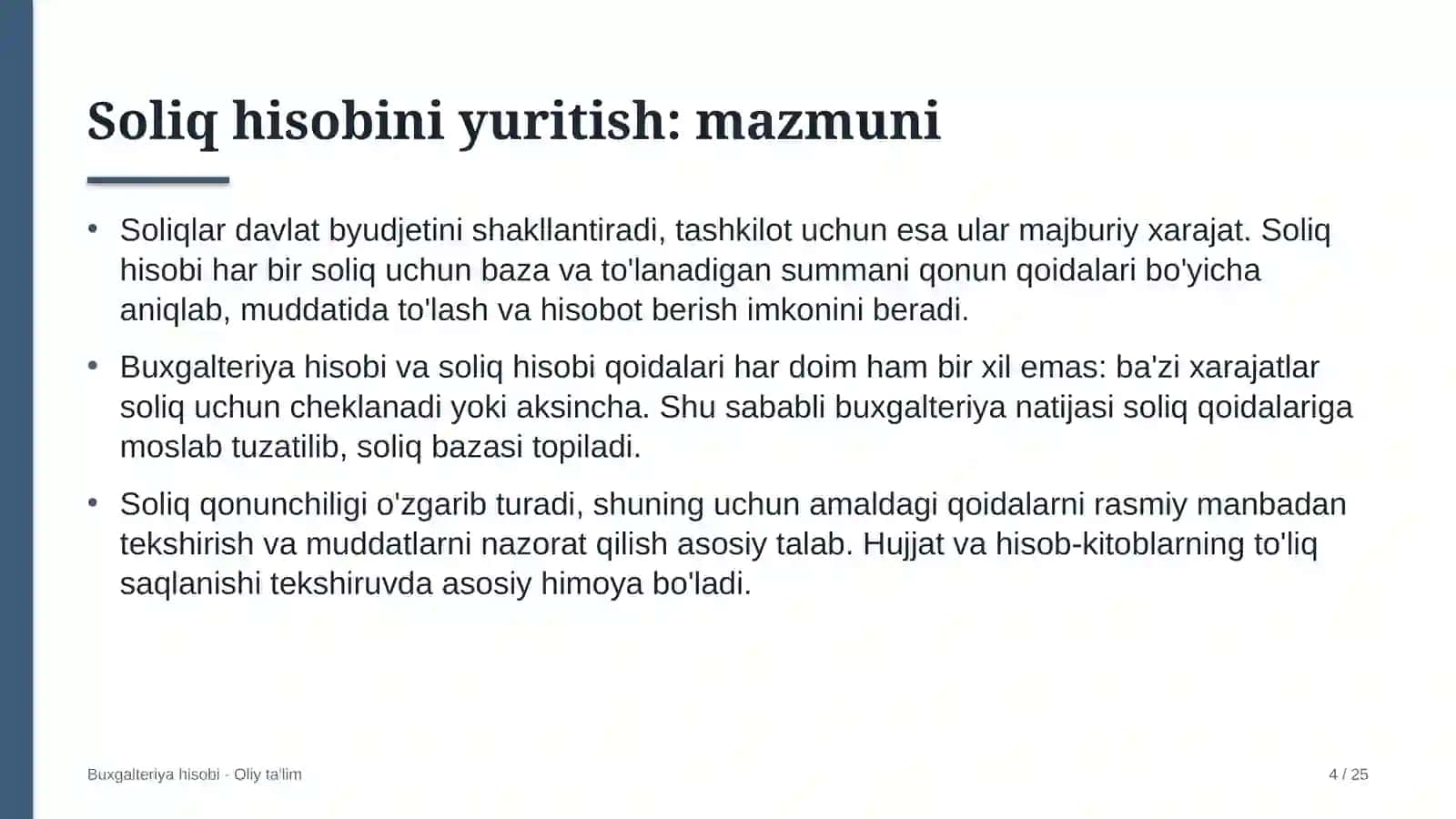 Auditorlik tashkilotlarida soliq hisobini yuritish 4