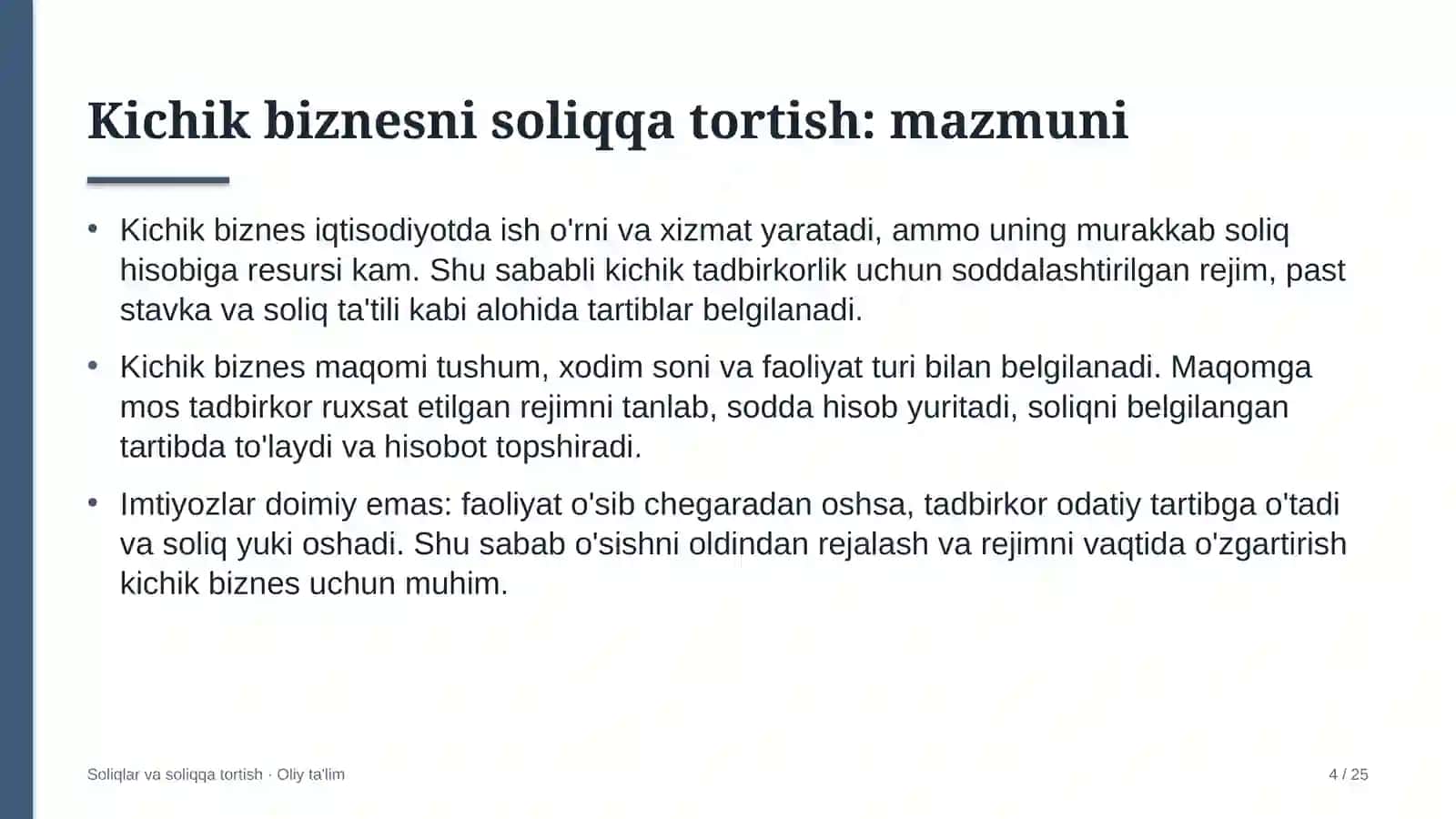 auditorlik tashkilotlarida kichik biznesni soliqqa tortish 1721 4