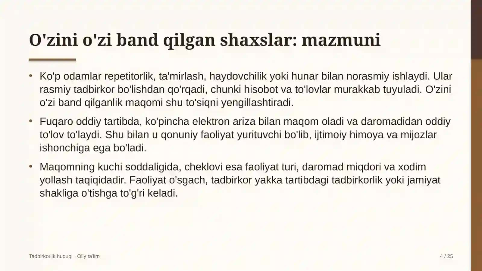 mineral o'g'itlar ishlab chiqarishda o'zini o'zi band qilgan shaxslar faoliyati 3954 4