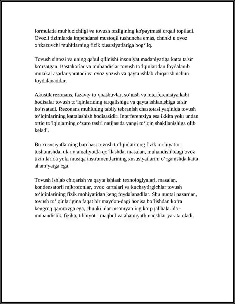 TOVUSH TOʻLQINLARI VA ULARNING XARAKTERISKALARI 4