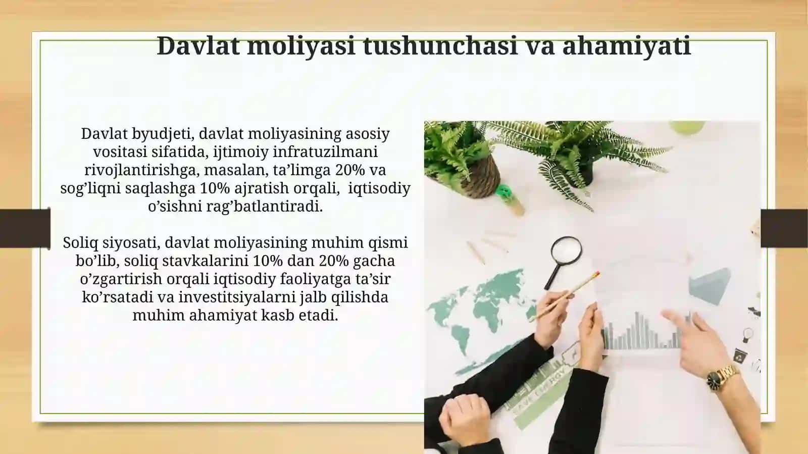 Davlat moliyasi va uning iqtisodiyotni rivojlantirishdagi o‘rni 4