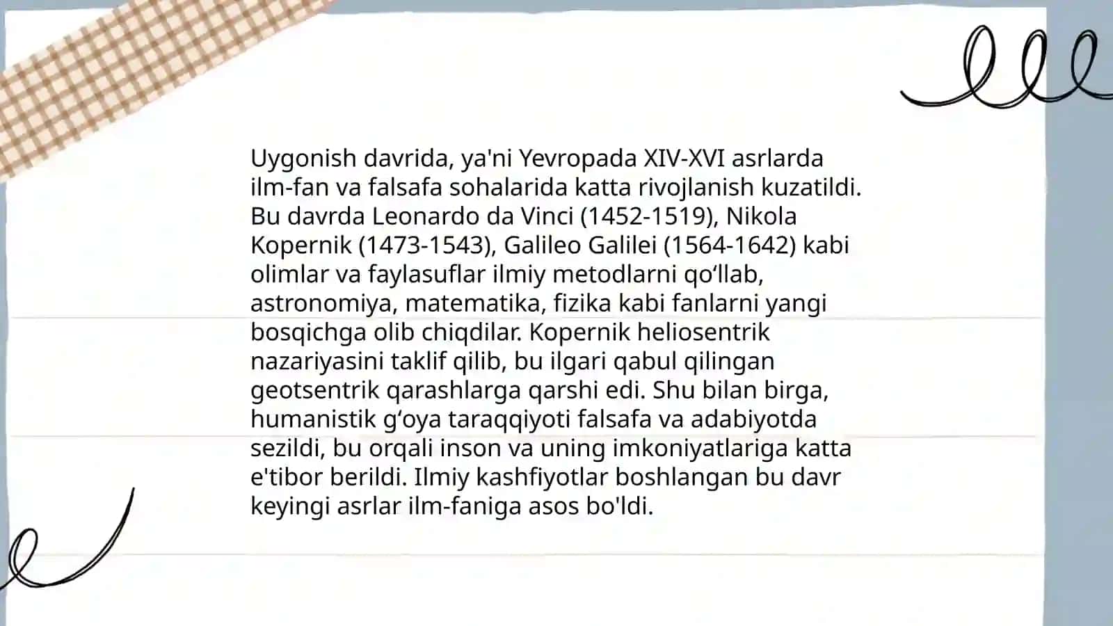 Uyģonish davrining falsafiy,tarixiy va badiiy omillari 4