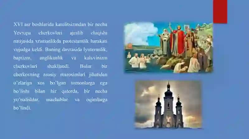 Xristianlikning paydo boʻlishi, aqidalari, asosiy yoʻnalishlari, taʼlimotlari va manbalari 4