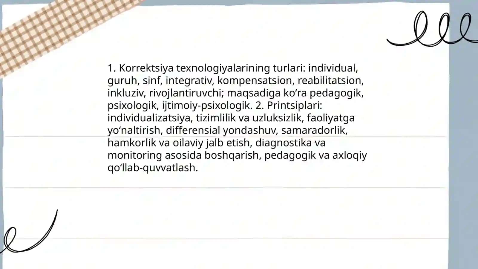 Pedagogik korrektsiya texnologiyalari va ularni samarali tashkil etishning shart-sharoitlari 4