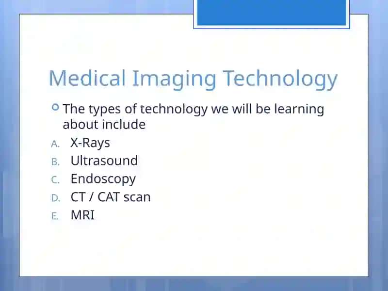 Medical Imaging Technology 4