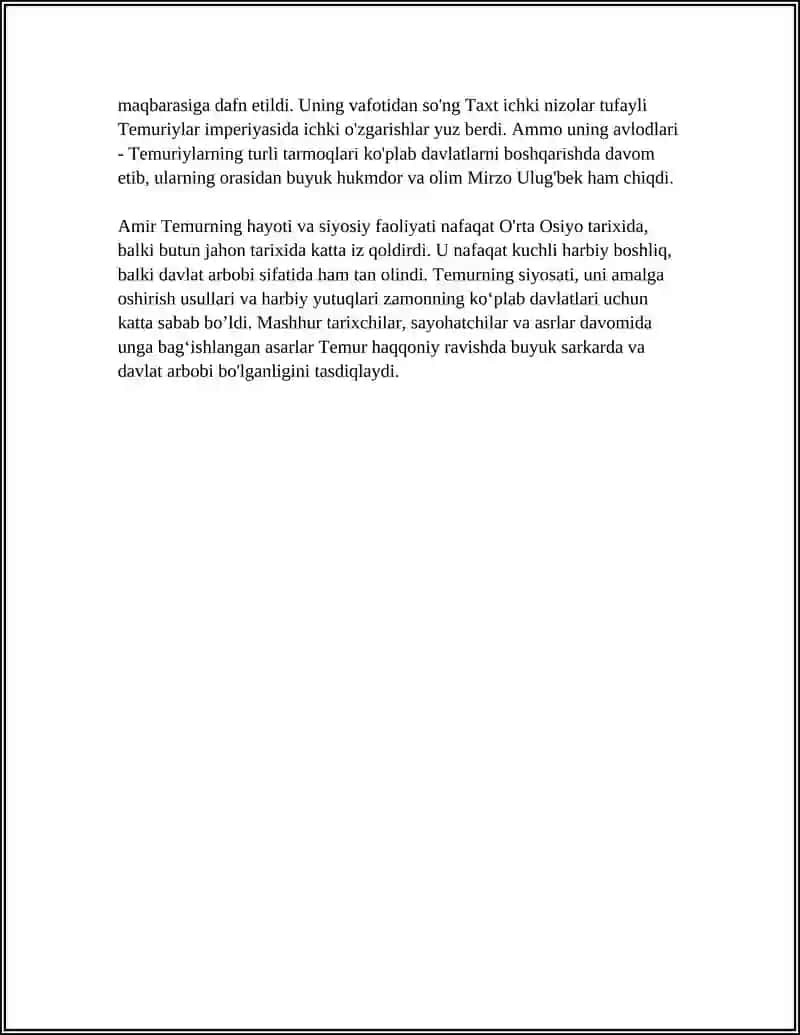 AMIR-TEMUR BUYUK DAVLAT ARBOBI. MIRZO ULUG‘BEK - DAVLAT ARBOBI VA BUYUK OLIM 4