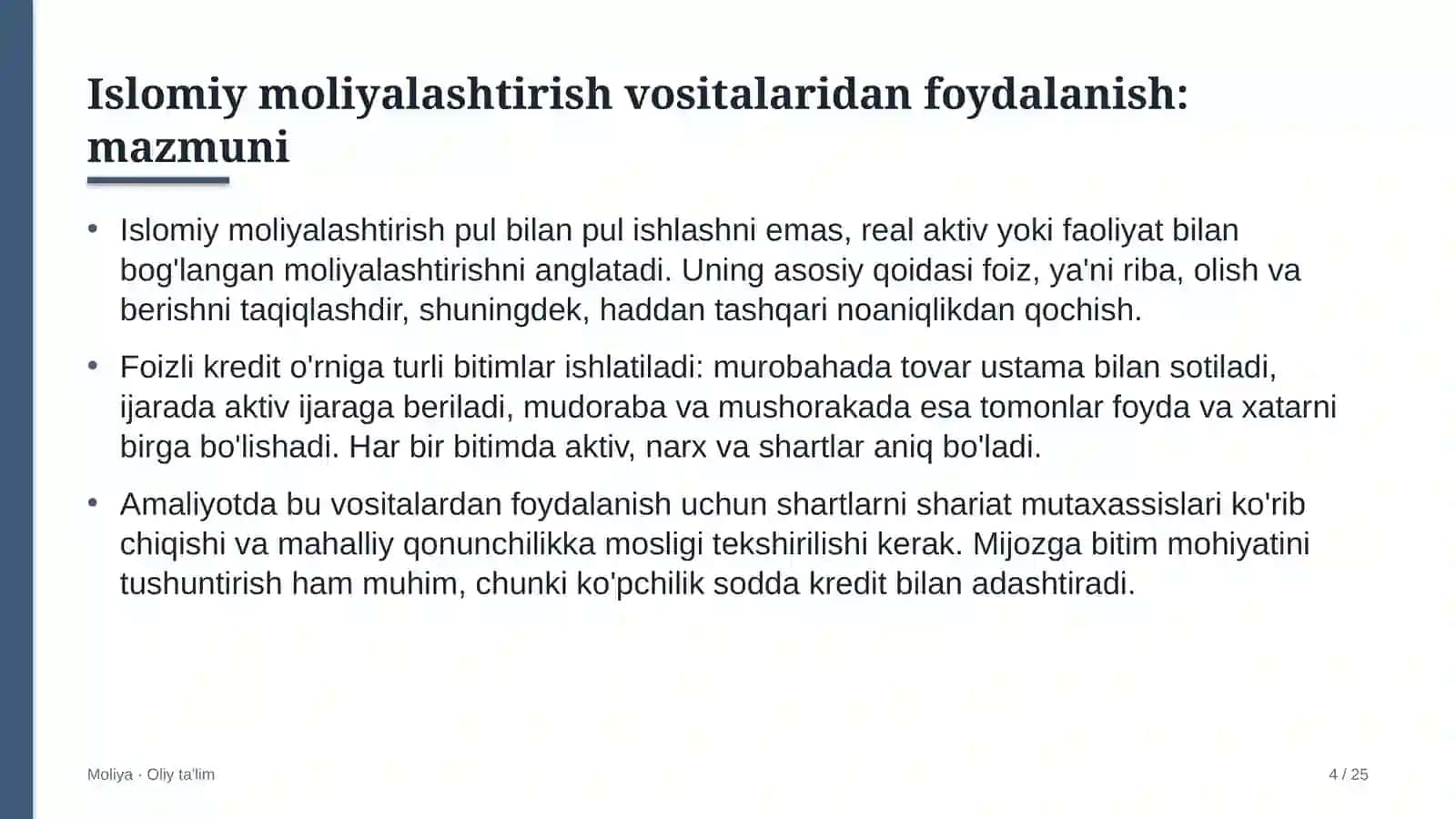 maxsus maktab internatlarda islomiy moliyalashtirish vositalaridan foydalanish 2954 4