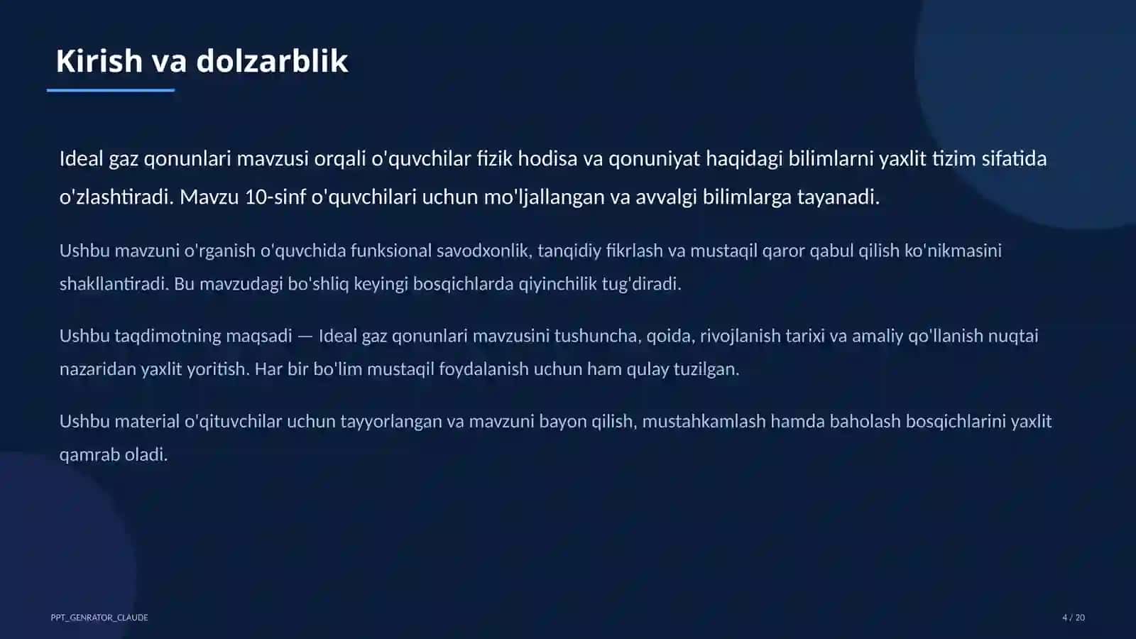 Ideal gaz qonunlari (10-sinf) 4