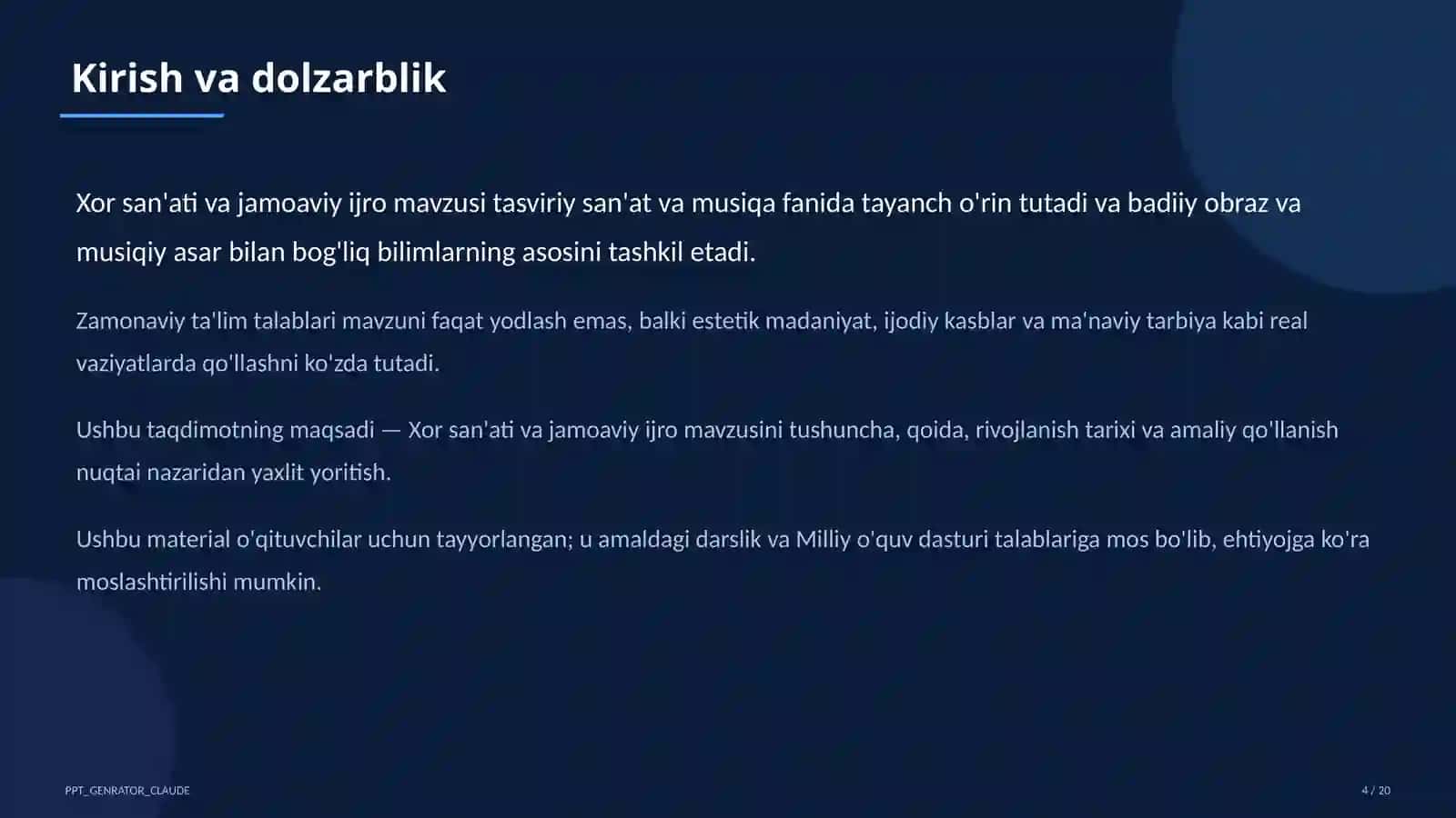 Xor san'ati va jamoaviy ijro (7-sinf) 4