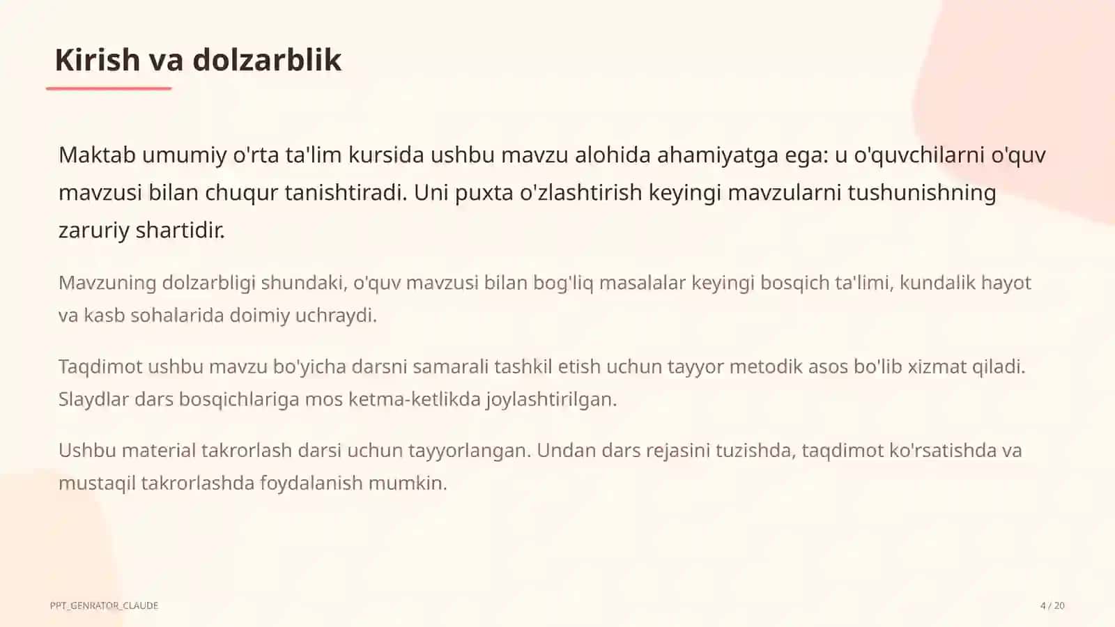 Geografiya 11-sinfgacha: o'lkashunoslik loyihalari va xarita bilan ishlash 4
