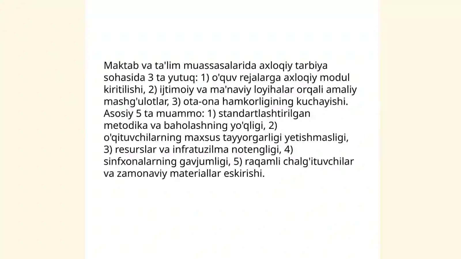 Oilaviy ahloqiy tarbiyaning yutuqlari va kamchiliklari 4