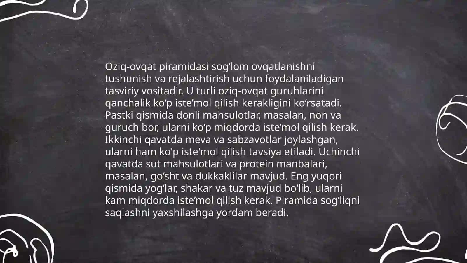 Shaxsiy ovqatlanishning biologik asoslari 4