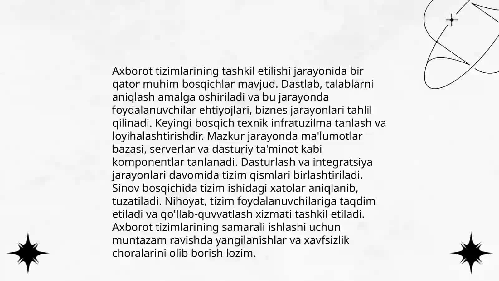 Axborot tizimlar tasnifi 4