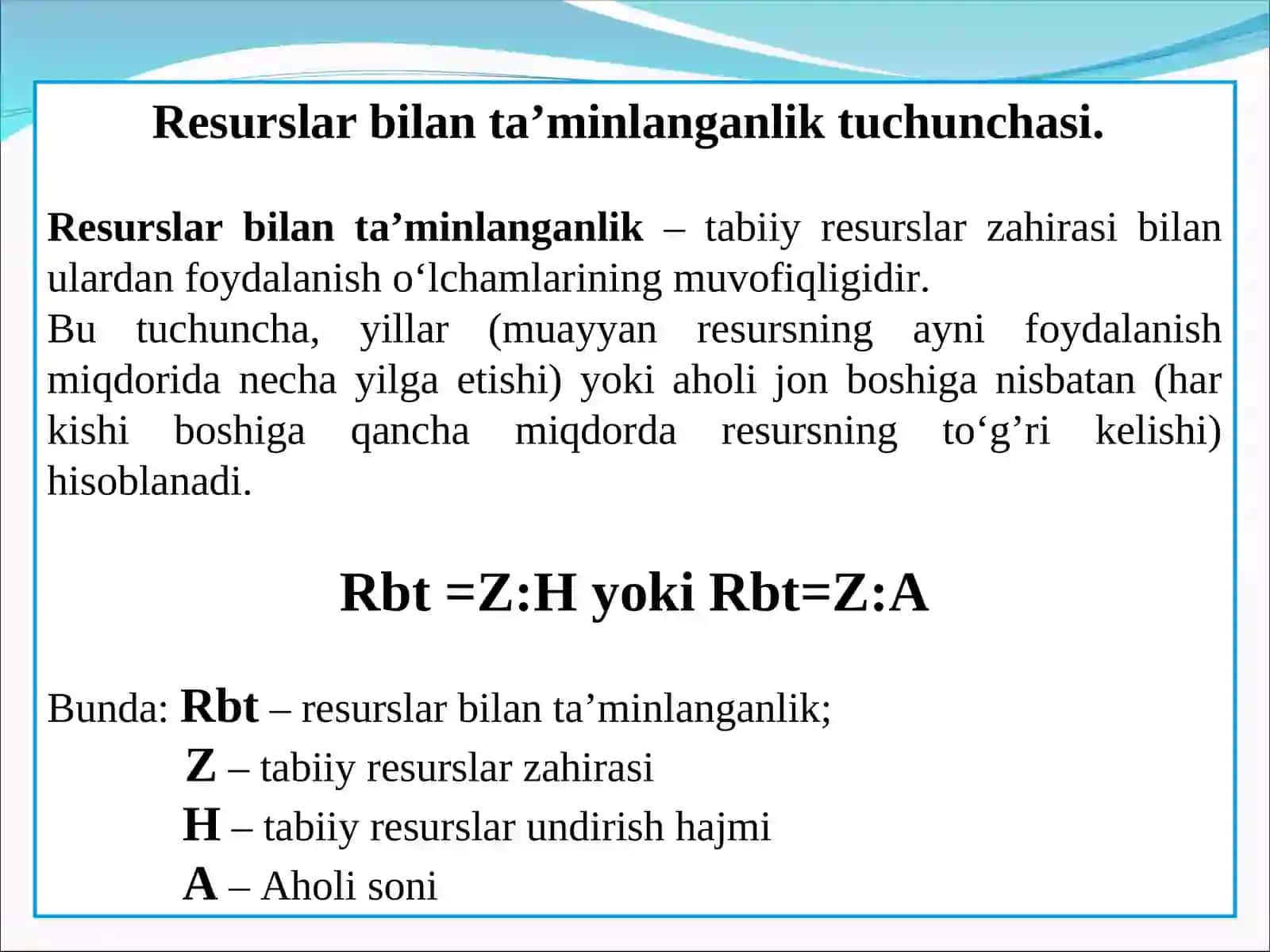 DUNYO TABIIY RЕSURSLARI 4