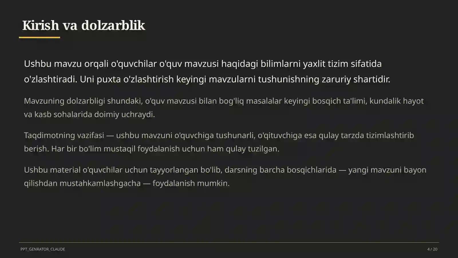 Sun'iy intellekt darslari 4