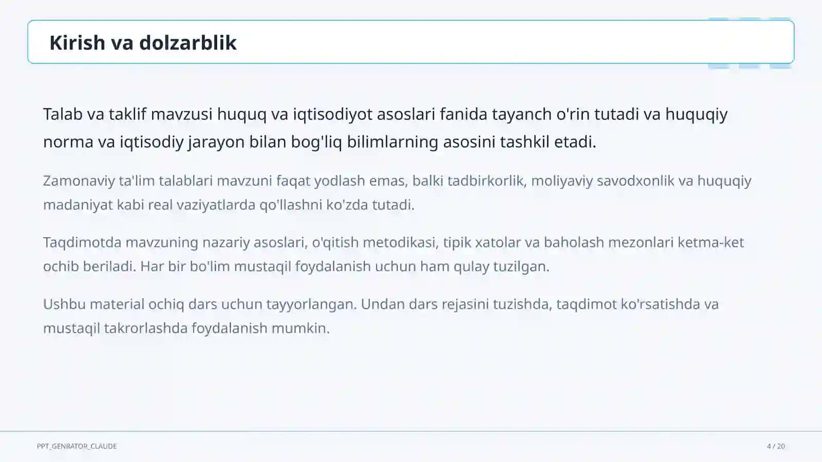 Huquq va iqtisodiyot asoslari (9–11) 4