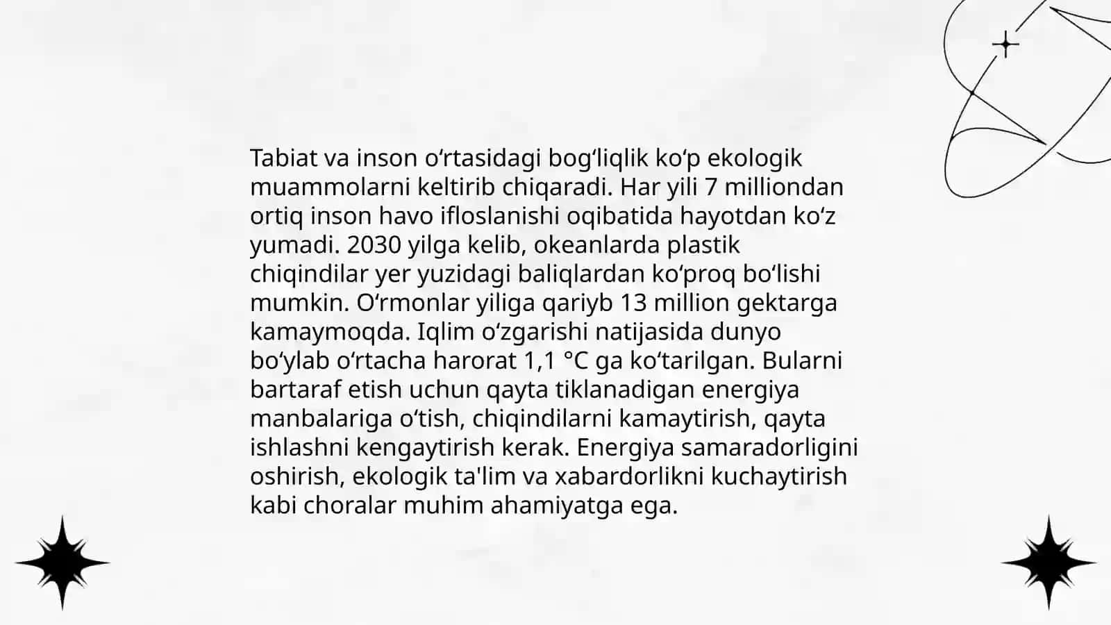 Insonning tabiat bilan uyg‘un rivojlanishi 4