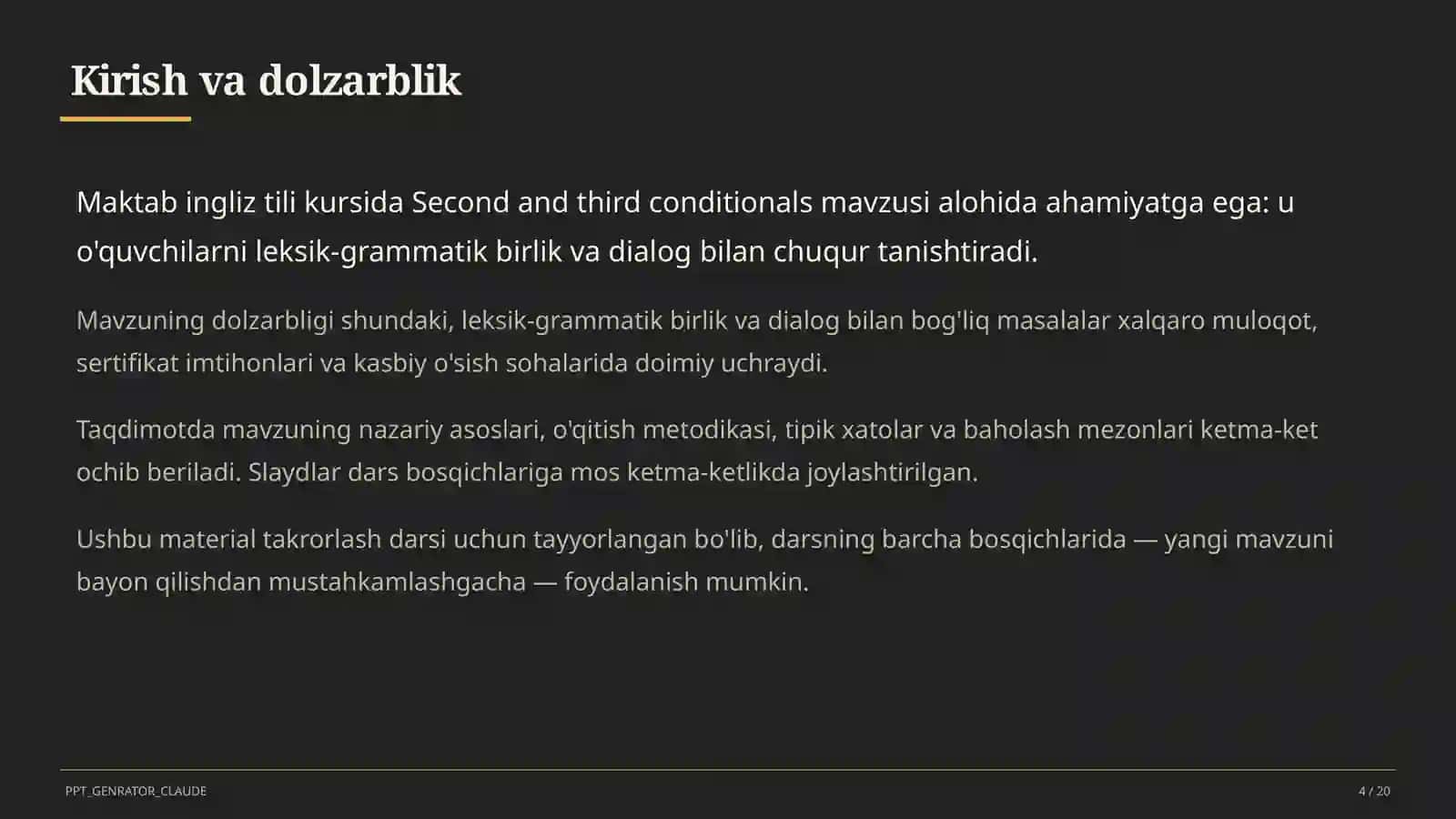 Second and third conditionals (10-sinf) 4