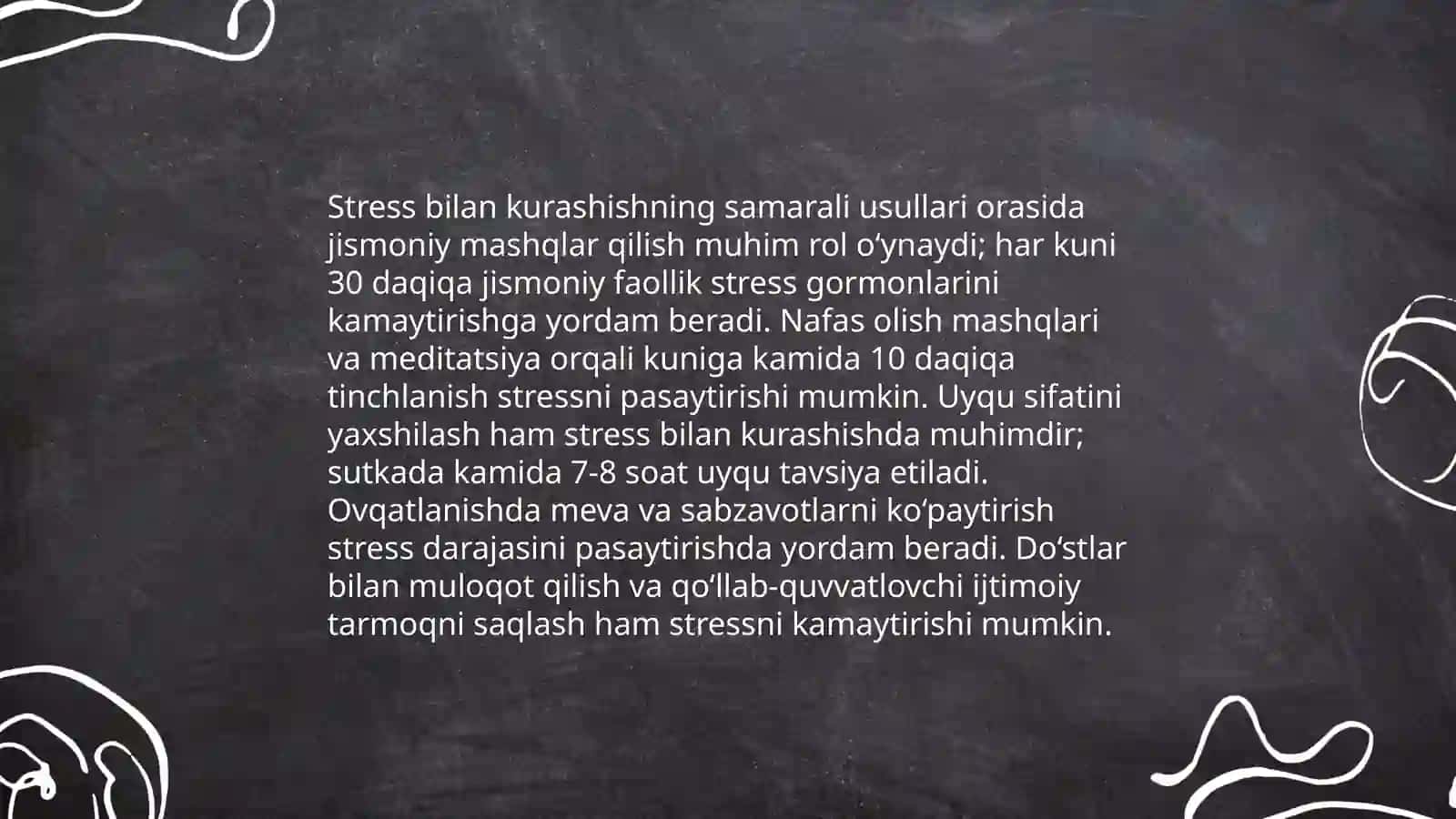 Stressning sabablari 4