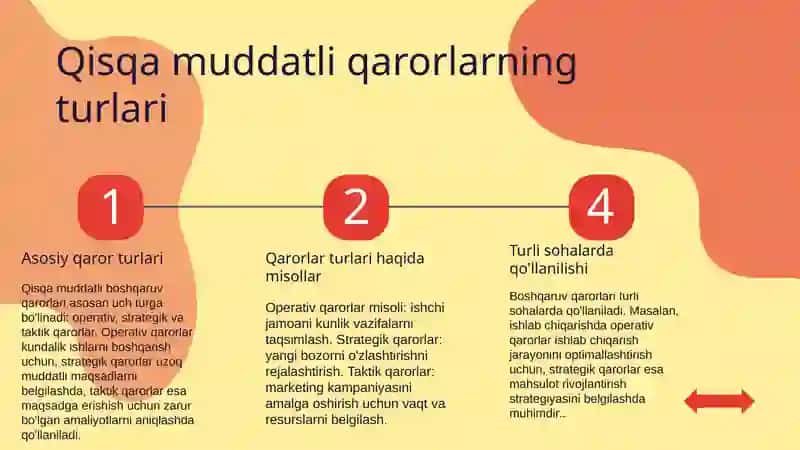 Qisqa muddatli boshqaruv qarorlari 4