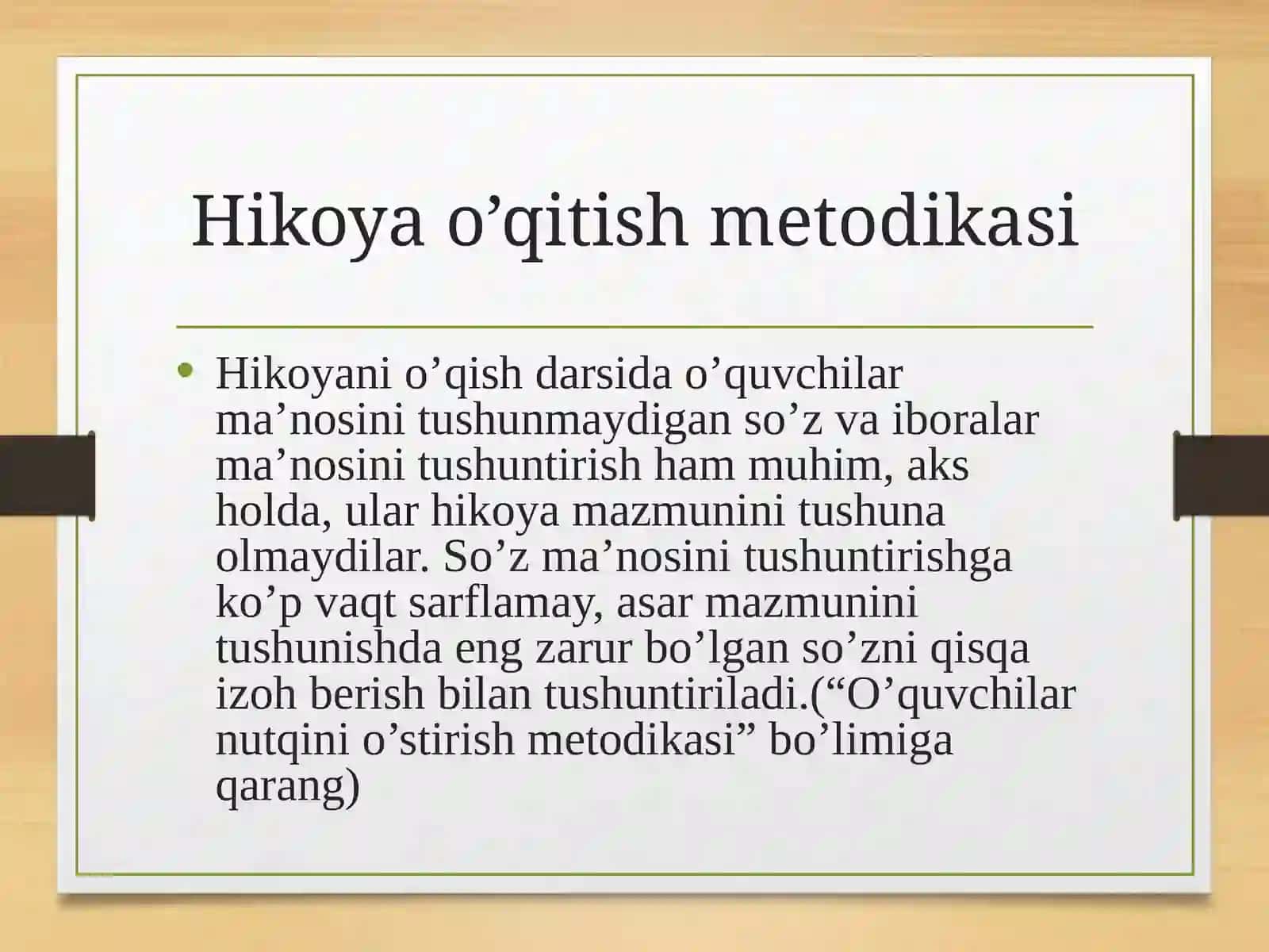 Ertakva hikoyao’qitish metodikasi.(2-sinf) 4