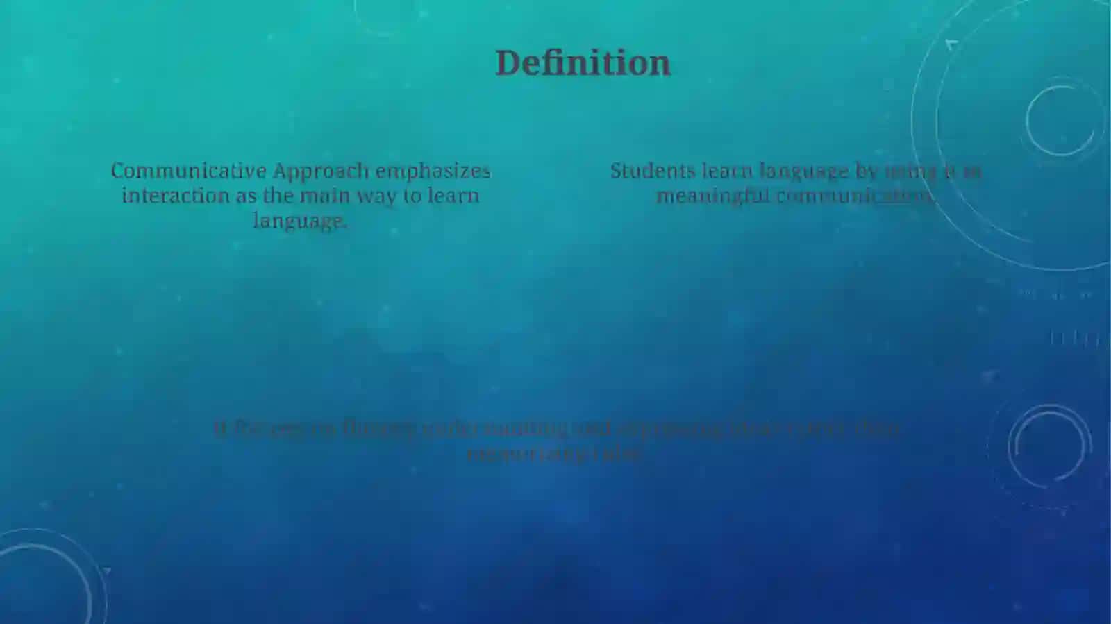 Communicative Approach 4
