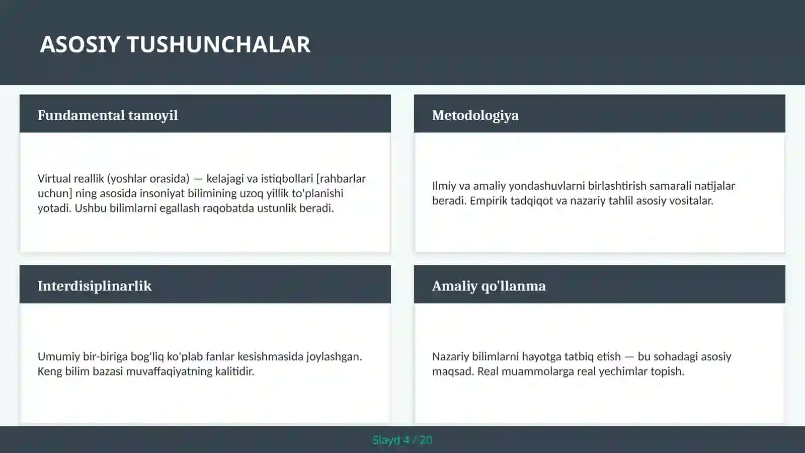 VIRTUAL REALLIK (YOSHLAR ORASIDA) — KELAJAGI VA ISTIQBOLLARI [RAHBARLAR UCHUN] 4