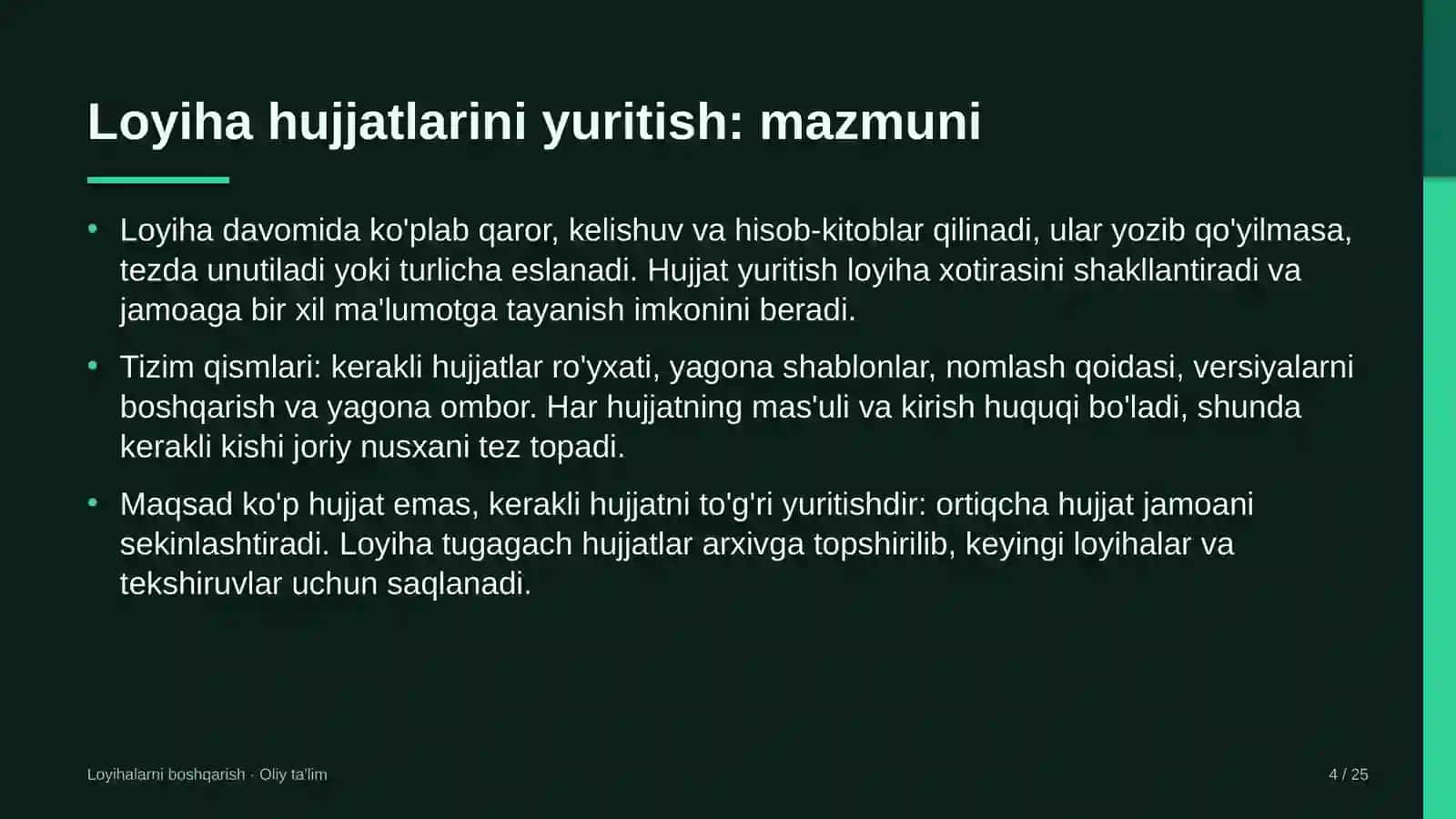 non mahsulotlari korxonalarida loyiha hujjatlarini yuritish 7651 4