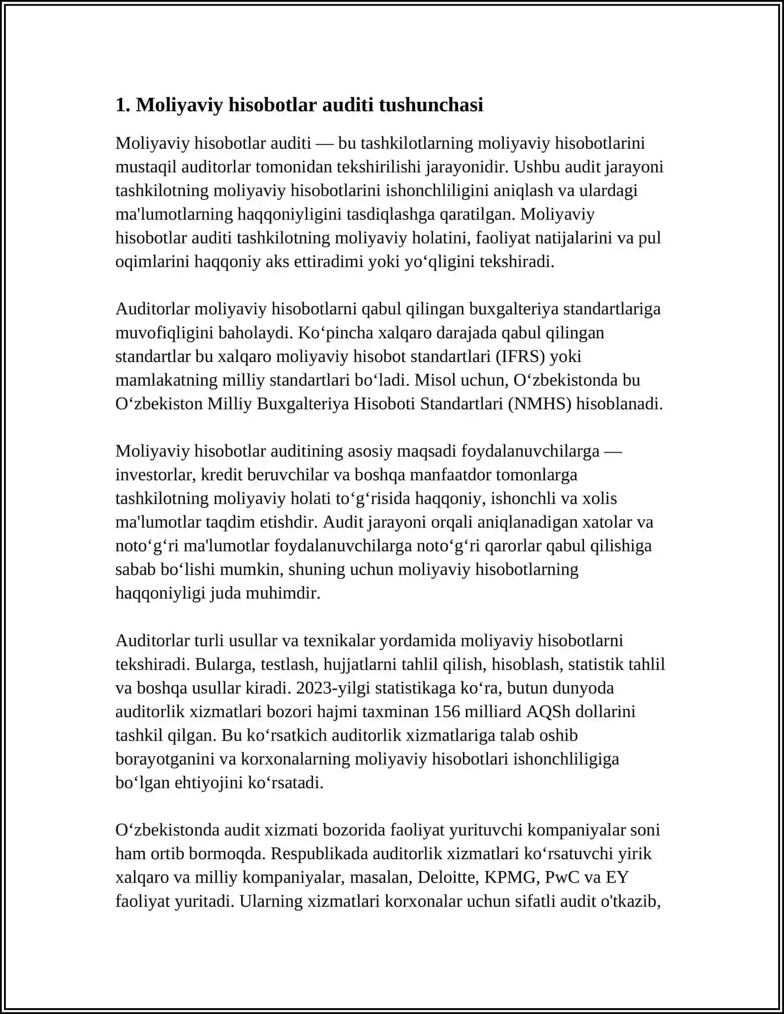 Moliyaviy Hisobotlar Auditining Nazorati 4
