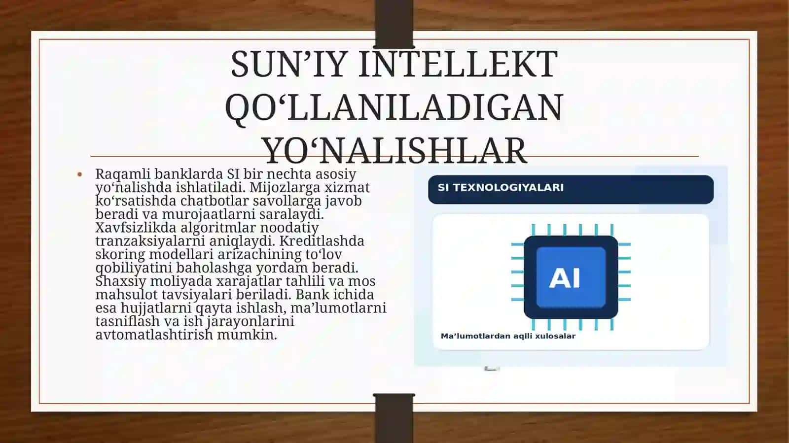 [Raqamli bankingda sun’iy intellektdan foydalanishning roli] 4