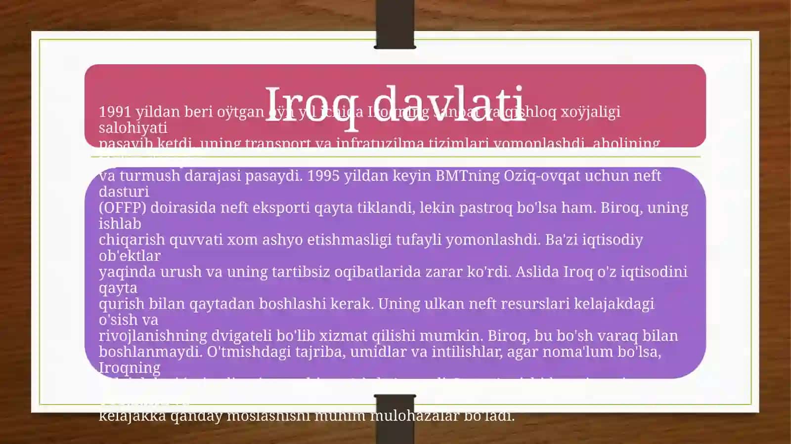 Iroq davlati Bojxona siyosati 4