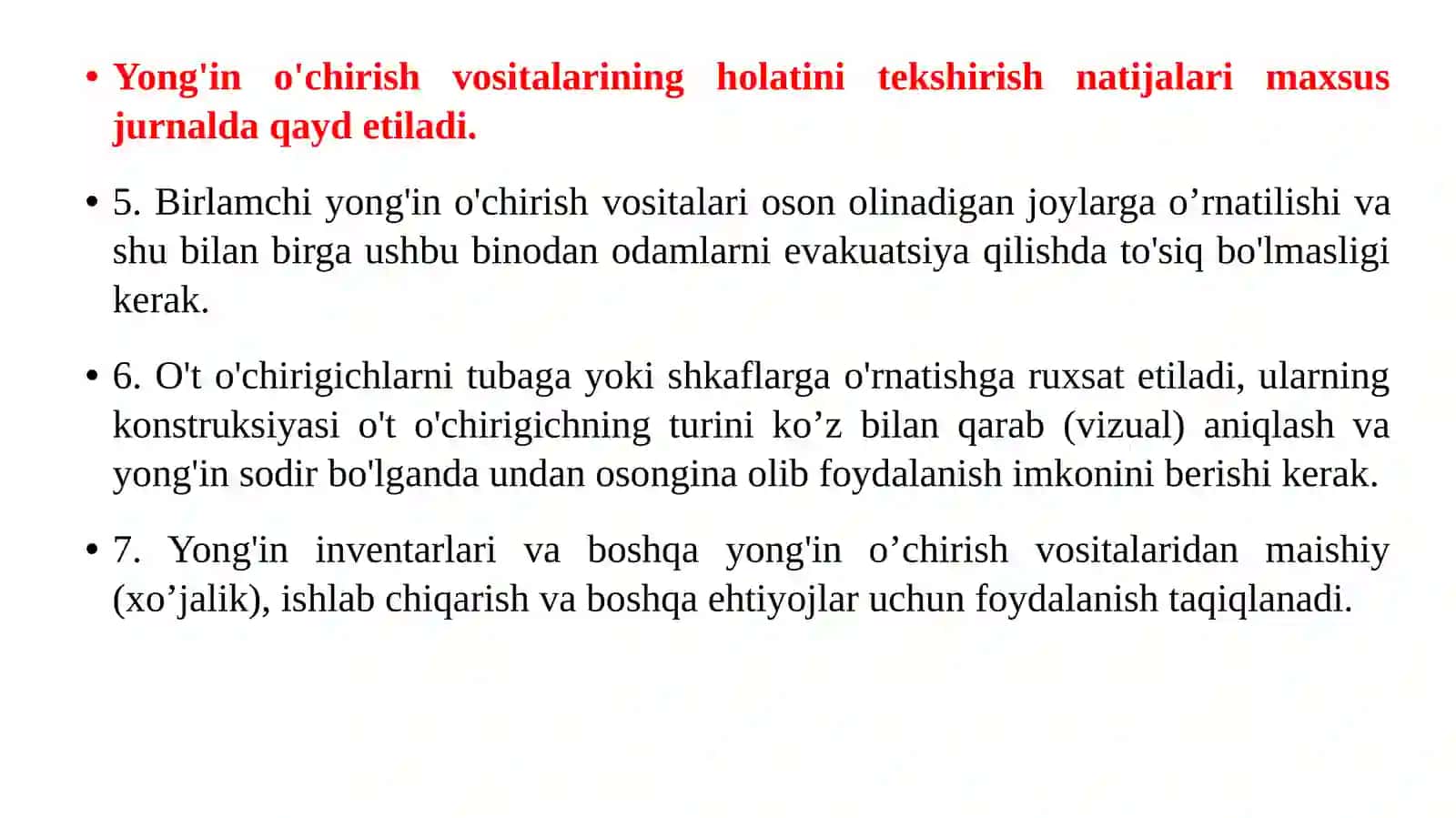 Fabrikalarda yong;inga qarshi kurashish tizimi uskunalarda xavfsizlikqoidalari 4