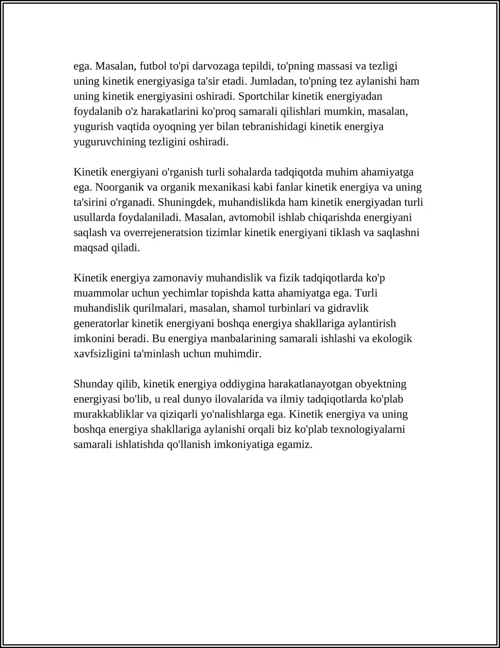 SISTEMA KINETIK ENERGIYASINING STRUKTURASI 4
