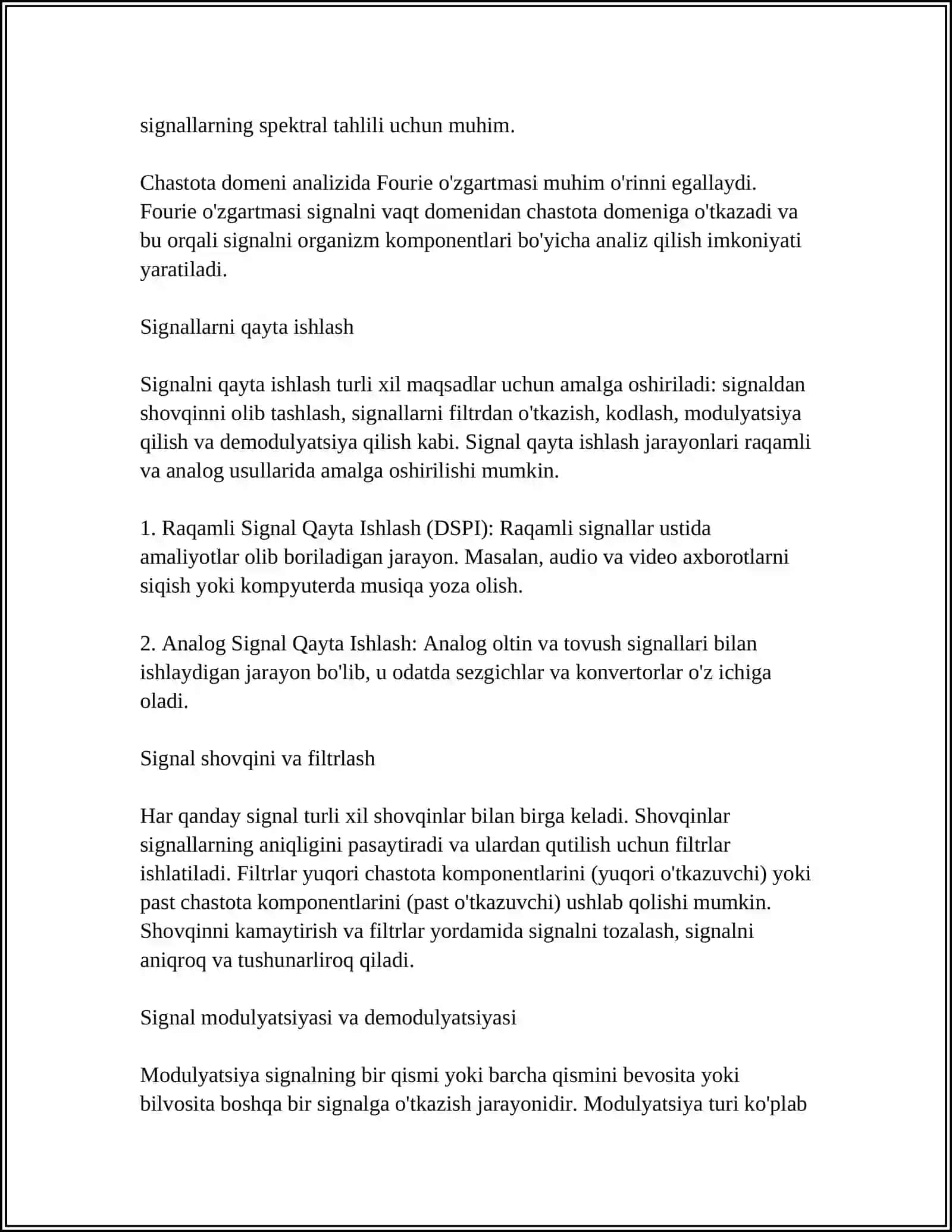 SIGNALLARNI RAQAMLI QAYTA ISHLANISHIDA SONLI KETMA-KETLIKLARNING TATBIQLARI 4