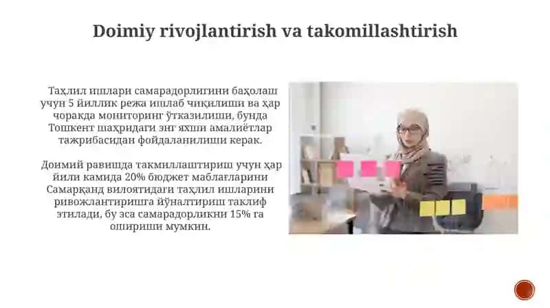 Tahlil ishlarini tashkil qilish va manbalar bilan ta'minlash 4