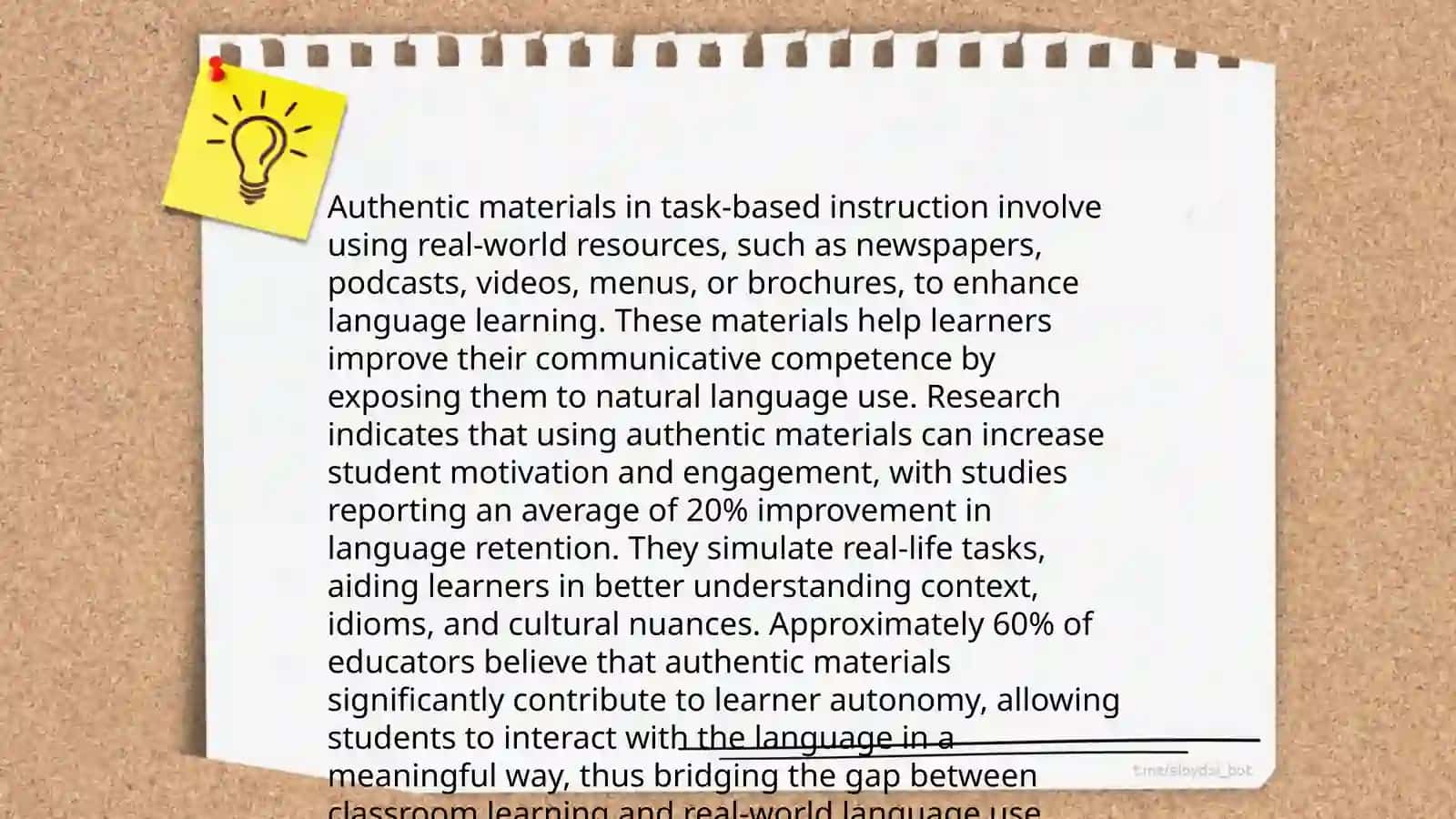 Task-based learning in the FLT 4
