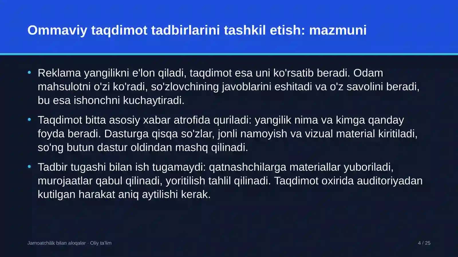 qurilish texnikasi ijarasida ommaviy taqdimot tadbirlarini tashkil etish 2160 4