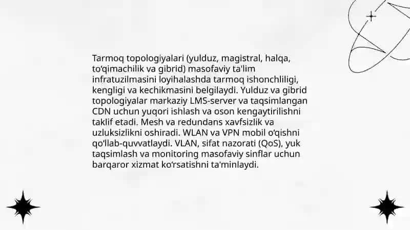 Kompyuter tarmoqlari asoslari va masofaviy ta'lim tizimlariga tatbiqi 4