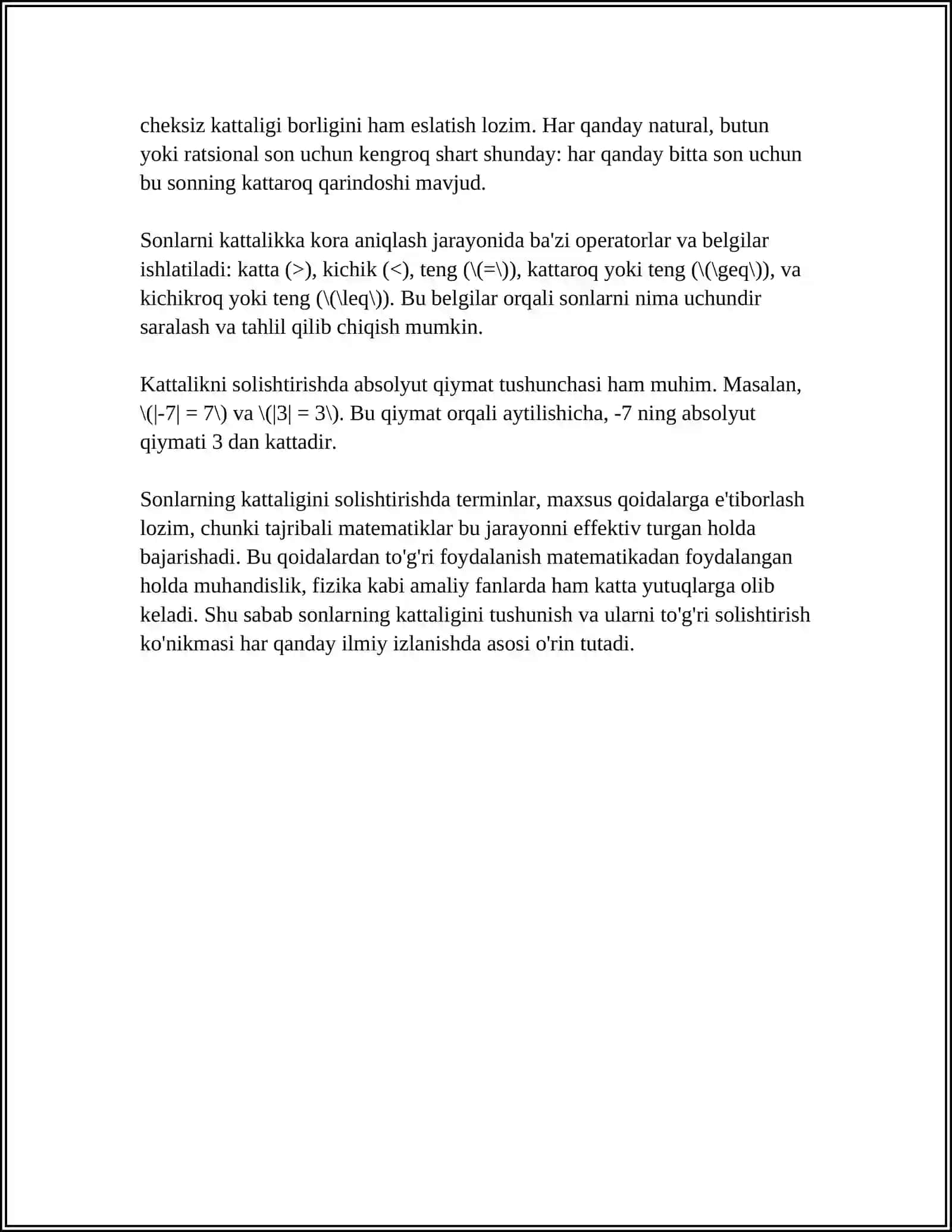 SONLARNING KATTALIGINI ANIQLOVCHI SXEMA: TUZILISHI, ISHLASHI 4