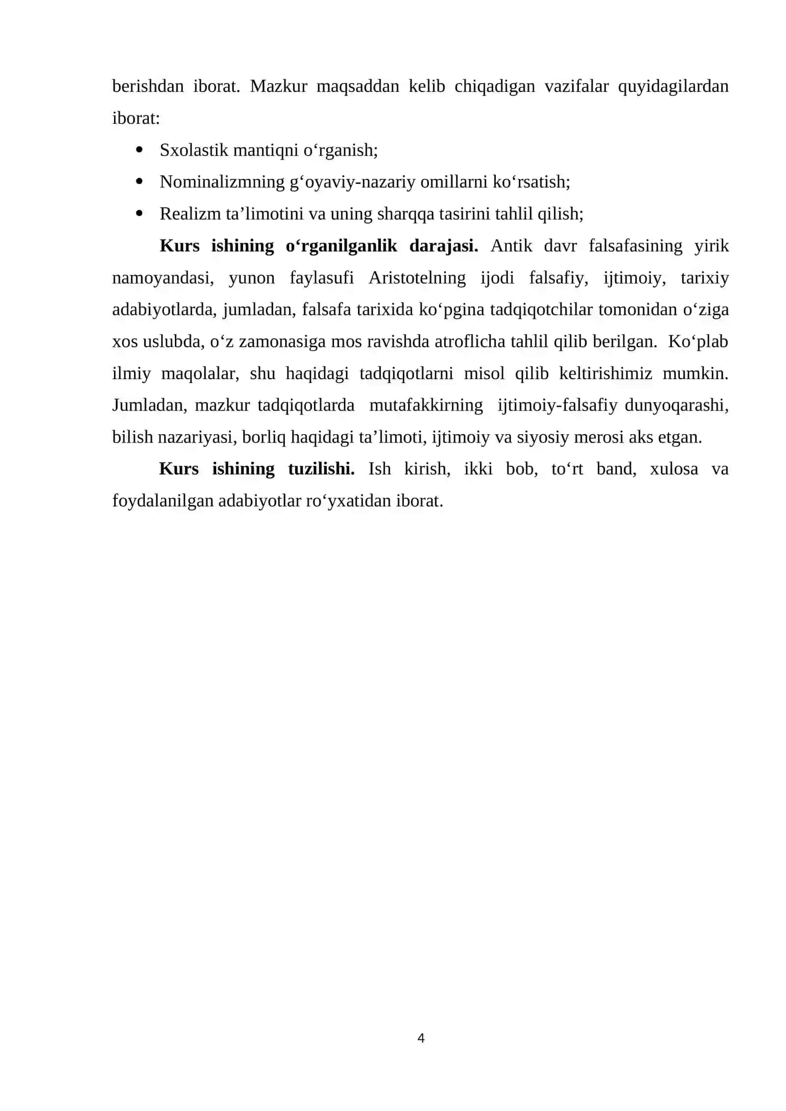 Sxolastik mantiqning o‘ziga xos tomonlari. Nominalizm va realizm 4