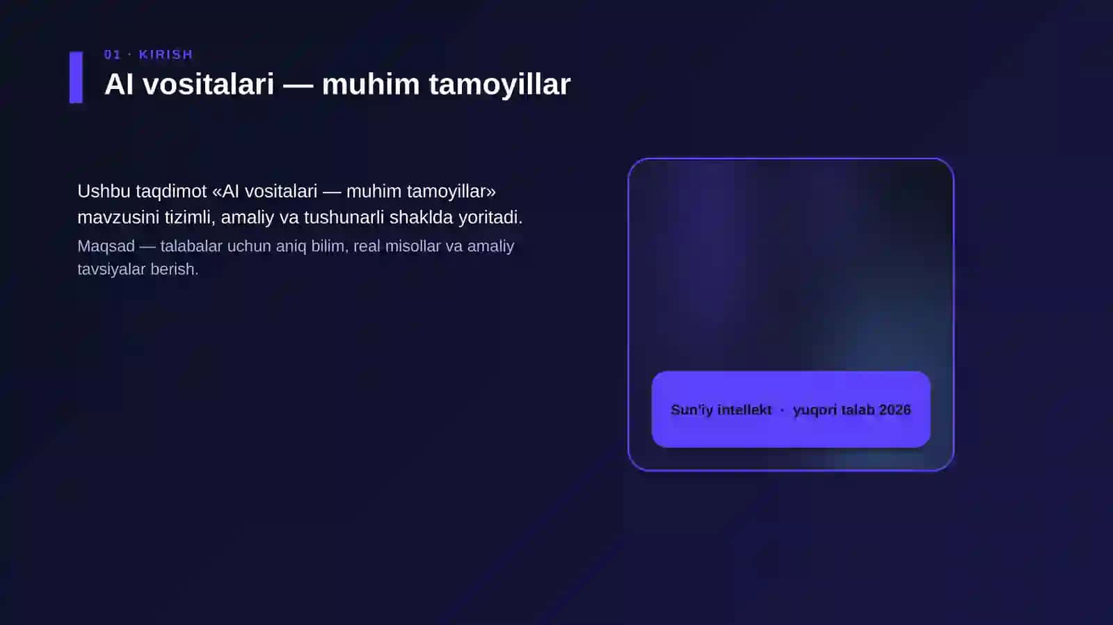AI vositalari — muhim tamoyillar 4