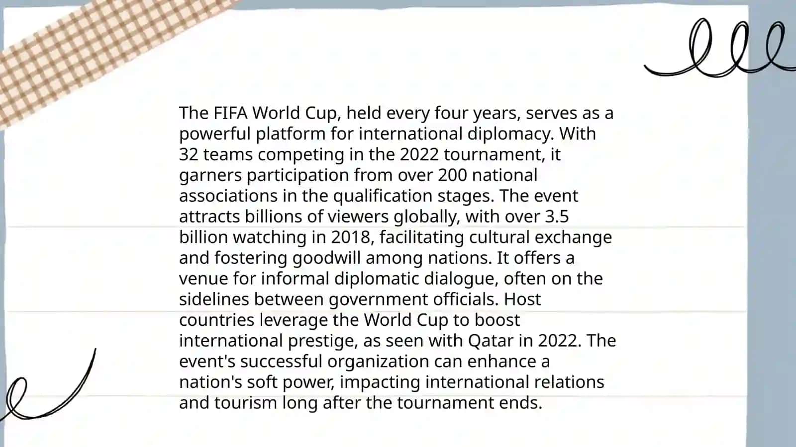 The Olympic Games and Global Unity 4