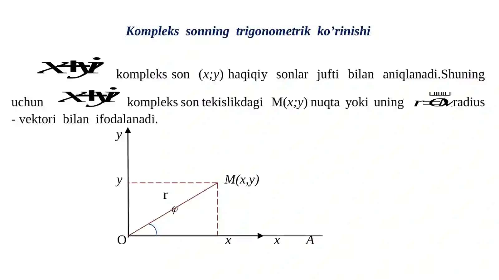 Kоmplеks sоnlаr 4