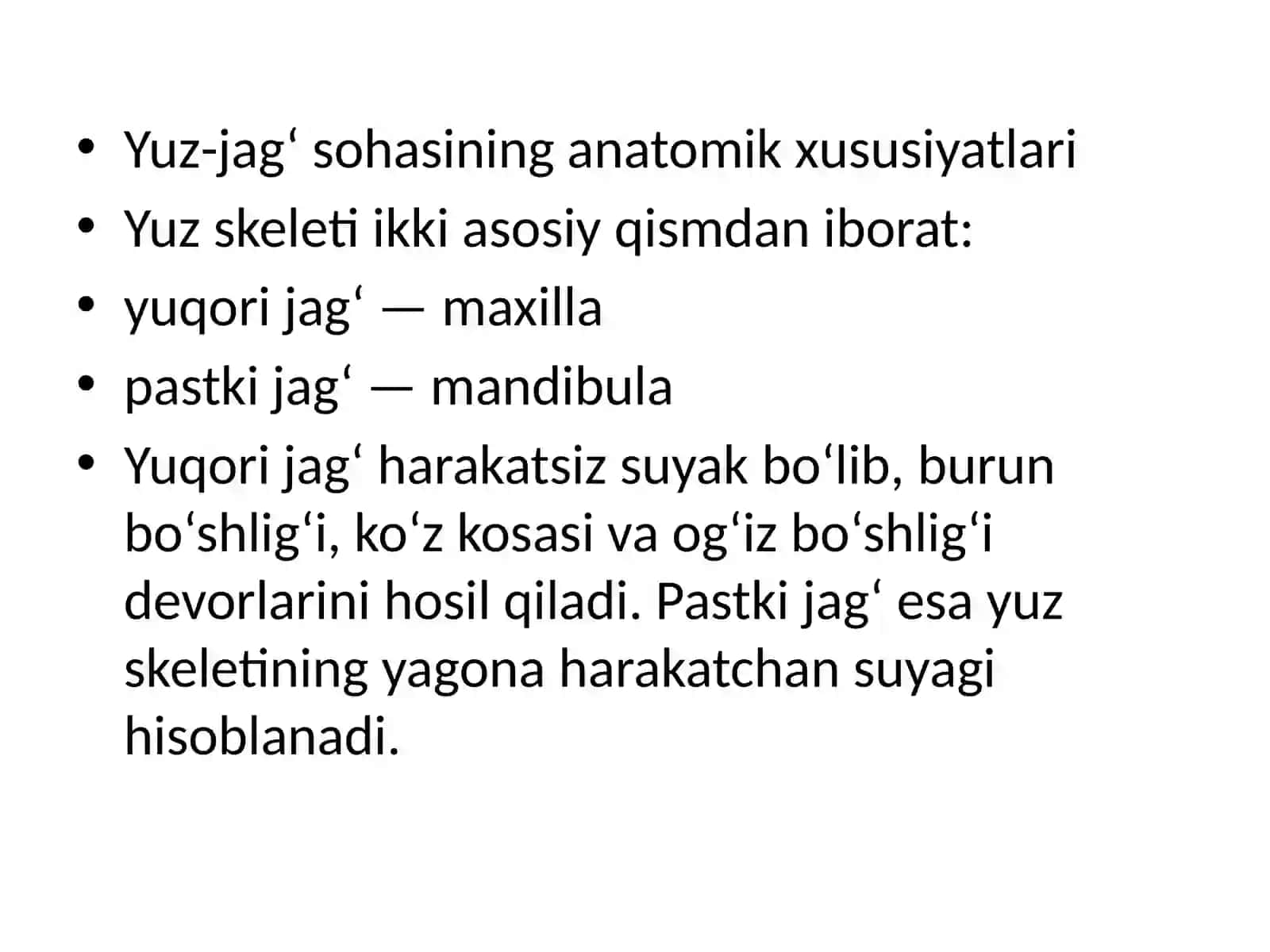 Yuz-jagʻ soxasi jaroxatlari: yumshoq tpqima,tish,yuz-jagʻ suyaklarining sinishi tasnifi,klinikasi va tashxislash 4